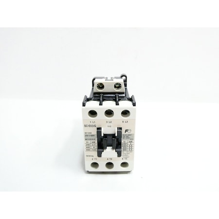 Fuji Electric 24V-DC 20A AMP 7-1/2HP AC CONTACTOR SC-E03G